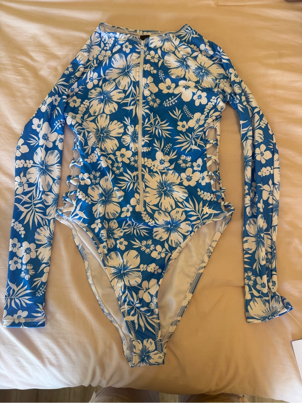 Hurley Black and White Swimwear Tag Detail